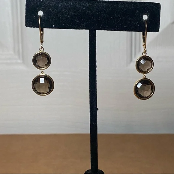 14K Yellow Gold Smokey Quartz - Picture 5 of 10